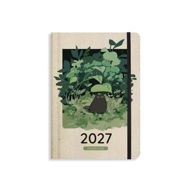 matabooks - A5 Kalender Samaya 2027 Farbe: Rainy Green (DE/EN) - 