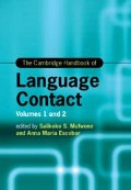 The Cambridge Handbook of Language Contact 2 Volume Hardback Set - 