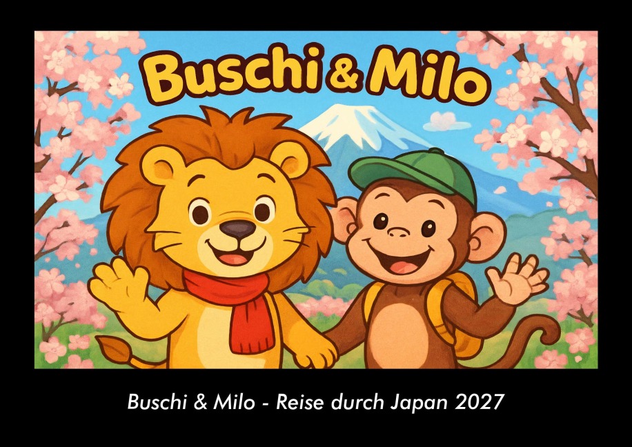 Buschi & Milo - Reise durch Japan 2027 Fotokalender DIN A3 - Tobias Schmitt, Kevin Heber