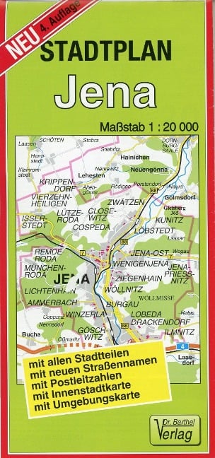 Stadtplan Jena 1 : 20 000 - 
