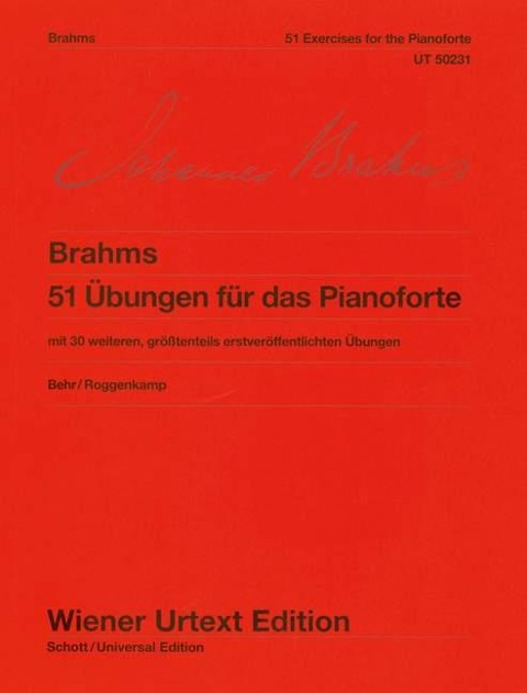 51 Übungen für das Pianoforte - Johannes Brahms