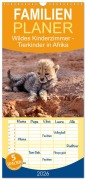 Cover-Bild zum Titel 'Familienplaner 2026 - Wildes Kinderzimmer - Tierkinder in Afrika mit 5 Spalten (Wandkalender, 21 x 45 cm) CALVENDO' von 'Michael Herzog'
