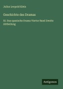 Cover-Bild zum Titel 'Geschichte des Dramas' von 'Julius Leopold Klein'