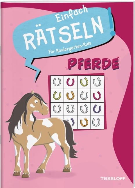 Einfach Rätseln! Für Kindergarten-Kids. Pferde - 