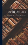 Cover-Bild zum Titel 'Esprit des lois' von ''