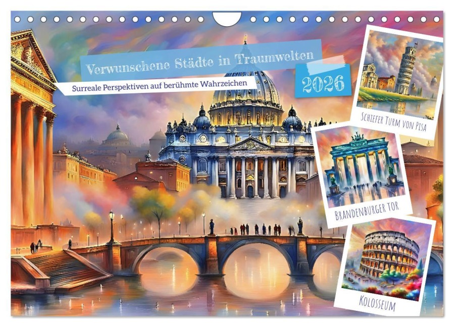 Verwunschene Städte in Traumwelten (Wandkalender 2026 DIN A4 quer), CALVENDO Monatskalender - Katharina Stachanczyk