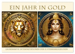 Ein Jahr in Gold (Wandkalender 2025 DIN A2 quer), CALVENDO Monatskalender - Claudia Kleemann