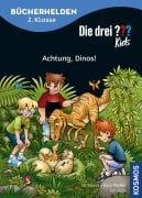 Cover-Bild zum Titel 'Die drei ??? Kids, Bücherhelden 2. Klasse, Achtung, Dinos!' von 'Boris Pfeiffer, Ulf Blanck'