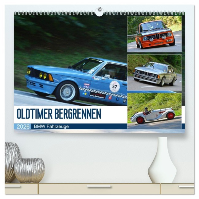 OLDTIMER BERGRENNEN - BMW Fahrzeuge (hochwertiger Premium Wandkalender 2026 DIN A2 quer), Kunstdruck in Hochglanz - Ingo Laue
