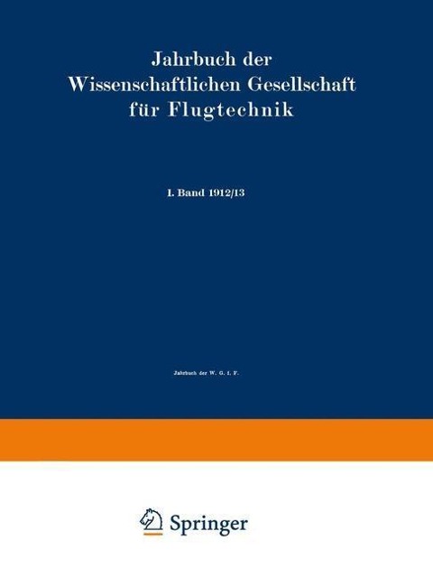 Jahrbuch der Wissenschaftlichen Gesellschaft für Flugtechnik - Wissenschaftliche Gesellschaft Für Flugtechnik