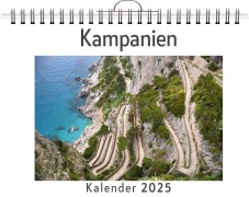 Cover-Bild zum Titel 'Kampanien - (Wandkalender 2025, Kalender DIN A4 quer, Monatskalender im Querformat mit Kalendarium, das perfekte Geschenk)' von 'Ben Hoffmann'