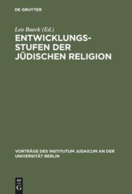 Entwicklungsstufen der jüdischen Religion - 