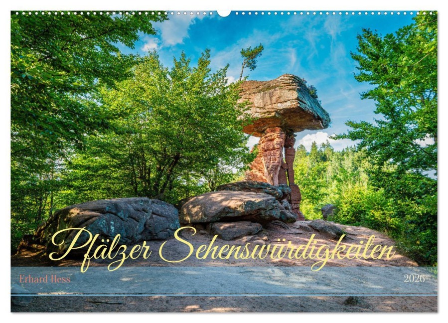 Pfälzer Sehenswürdigkeiten (Wandkalender 2026 DIN A2 quer), CALVENDO Monatskalender - Erhard Hess