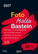 Cover-Bild zum Titel 'Foto-Malen-Basteln Bastelkalender A4 schwarz 2027' von ''