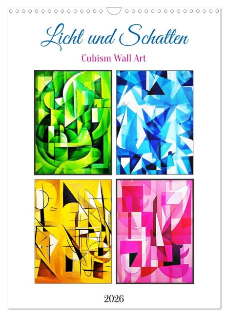 Licht und Schatten . Cubism Wall Art (Wandkalender 2026 DIN A3 hoch), CALVENDO Monatskalender - Martina Marten