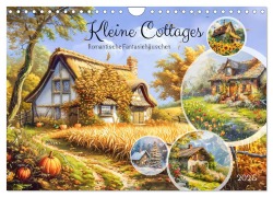 Cover-Bild zum Titel 'Kleine Cottages - Romantische Fantasiehäuschen (Wandkalender 2025 DIN A4 quer), CALVENDO Monatskalender' von 'Anja Frost'