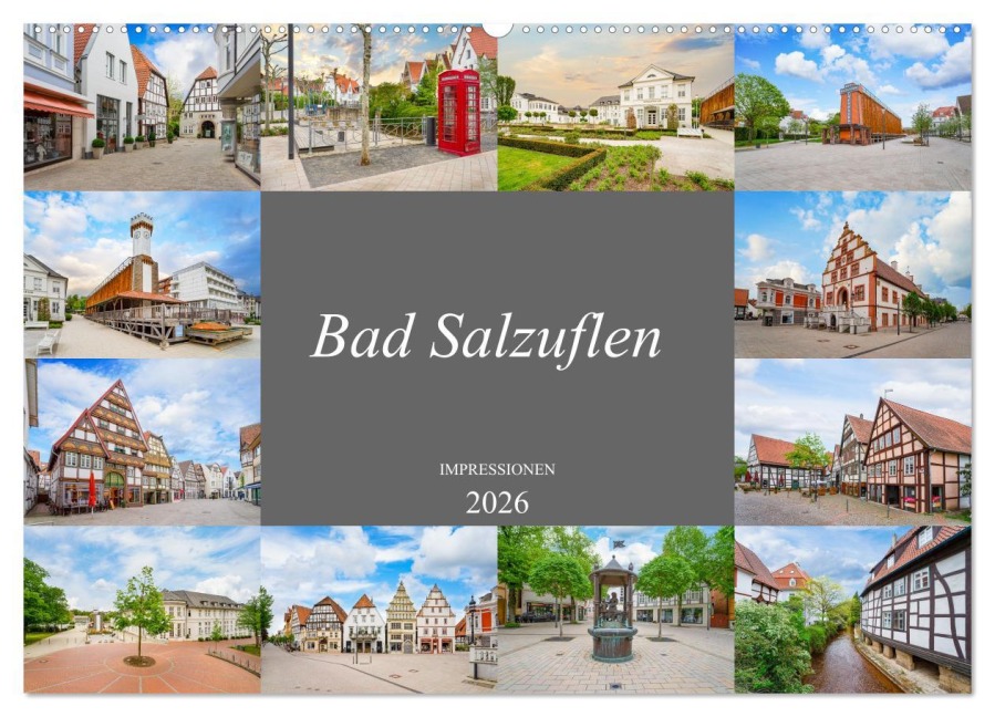 Bad Salzuflen Impressionen (Wandkalender 2026 DIN A2 quer), CALVENDO Monatskalender - Dirk Meutzner