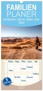 Cover-Bild zum Titel 'Familienplaner 2027 - Jordanien Sand, Stein und Salz mit 5 Spalten (Wandkalender, 21 x 45 cm) CALVENDO' von 'Photostravellers'