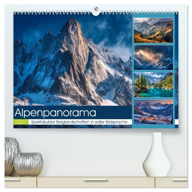Alpenpanorama (hochwertiger Premium Wandkalender 2027 DIN A2 quer), Kunstdruck in Hochglanz - Steffen Gierok-Latniak