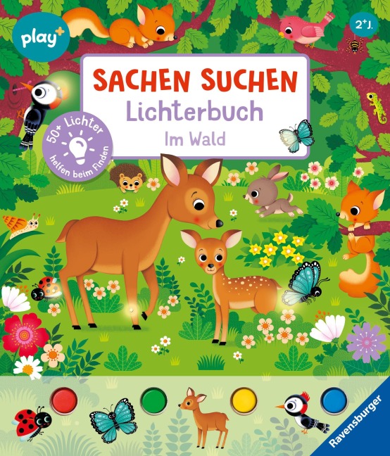 Play+ Sachen suchen Lichterbuch Im Wald - ab 2 Jahre - Sandra Grimm