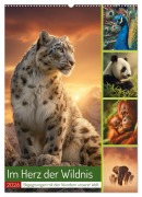 Cover-Bild zum Titel 'Im Herz der Wildnis (Wandkalender 2026 DIN A2 hoch), CALVENDO Monatskalender' von 'Steffen Gierok-Latniak'