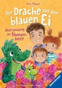 Cover-Bild zum Titel 'Der Drache aus dem blauen Ei. Überraschung im Blumenbeet' von 'Nina Blazon'