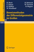 Cover-Bild zum Titel 'Beweismethoden der Differentialgeometrie im Großen' von 'H. Huck, R. Roitzsch, U. Simon, W. Wendland, R. Walden'