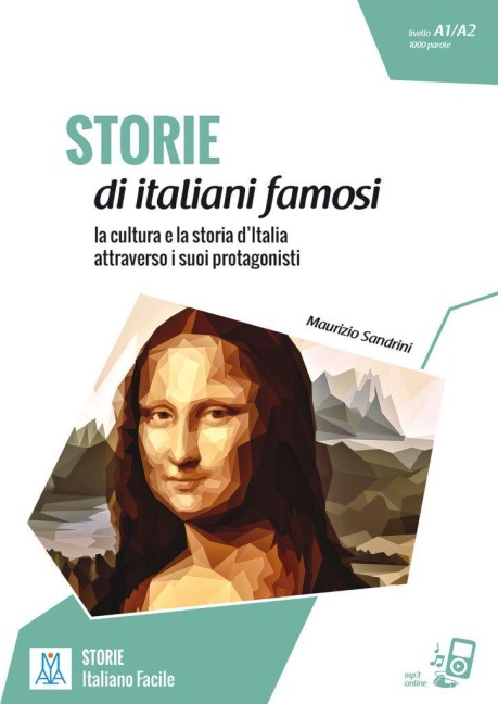 Storie di italiani famosi.  Lektüre + MP3 online - Maurizio Sandrini