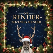 Cover-Bild zum Titel 'Der Rentier-Adventskalender' von 'Emilia Kaiser'