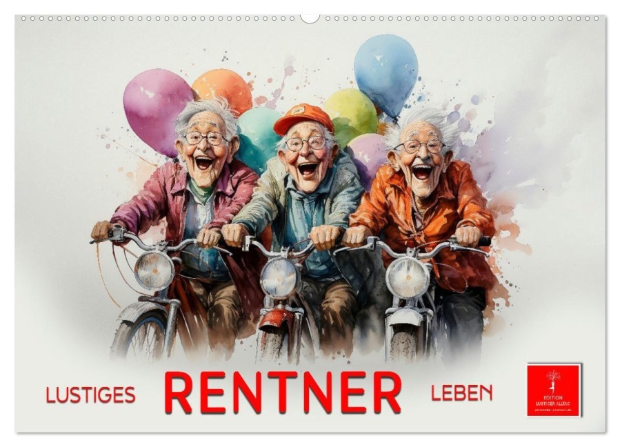 Lustiges Rentner Leben (Wandkalender 2027 DIN A2 quer), CALVENDO Monatskalender - Peter Roder