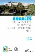 Cover-Bild zum Titel 'Annales de la faculté de Droit et Science politique de Nice' von 'Strickler'