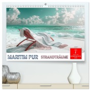 Cover-Bild zum Titel 'Maritim pur - Strandträume (hochwertiger Premium Wandkalender 2026 DIN A2 quer), Kunstdruck in Hochglanz' von 'Peter Roder'