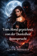 Cover-Bild zum Titel 'Vom Mond gezeichnet, von der Dunkelheit beansprucht' von 'Lina W. Michaels'