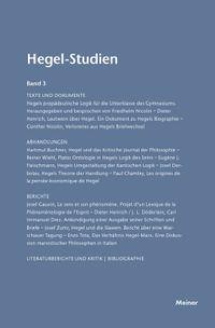 Hegel-Studien / Hegel-Studien - 