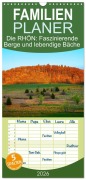 Cover-Bild zum Titel 'Familienplaner 2026 - Die RHÖN: Faszinierende Berge und lebendige Bäche mit 5 Spalten (Wandkalender, 21 x 45 cm) CALVENDO' von 'Manfred Hempe'