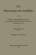 Cover-Bild zum Titel 'Die Meteorologie des Sonnblicks' von 'Ferdinand Steinhauser'