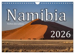 Cover-Bild zum Titel 'Namibia - Farben des Lebens (Wandkalender 2026 DIN A4 quer), CALVENDO Monatskalender' von 'Peter Hennrich'