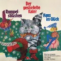Cover-Bild zum Titel 'Gebrüder Grimm, Rumpelstilzchen / Der gestiefelte Kater / Hans im Glück' von 'Gebrüder Grimm, Kurt Vethake'