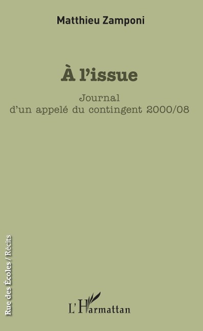 À l'issue - Zamponi Matthieu Zamponi