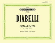 Cover-Bild zum Titel 'Sonatinen für Klavier zu 4 Händen' von 'Anton Diabelli'