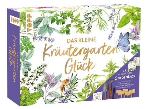 Das kleine Kräutergarten-Glück - Die wunderbare Gartenbox. Mit Kräuterkunde und Werkzeugen - Ina Volkmer