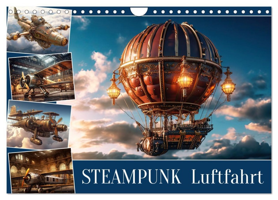 Steampunk Luftfahrt (Wandkalender 2026 DIN A4 quer), CALVENDO Monatskalender - Sabine Löwer