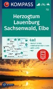 KOMPASS Wanderkarte 722 Herzogtum Lauenburg, Sachsenwald, Elbe 1:50.000 - 