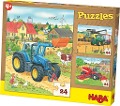 Cover-Bild zum Titel 'Puzzles Traktor & Co. 3 Motive je 24 Teile' von ''
