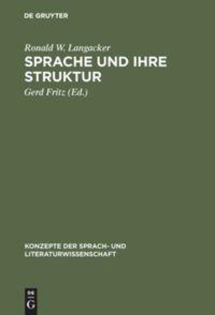 Sprache und ihre Struktur - Ronald W. Langacker