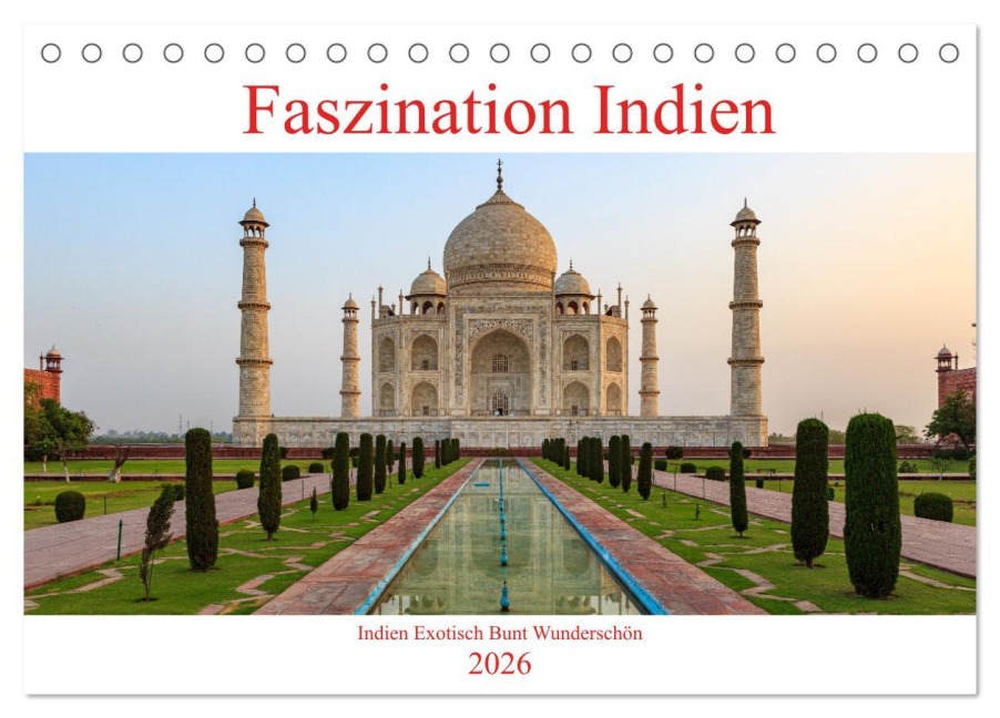 Faszination Indien (Tischkalender 2026 DIN A5 quer), CALVENDO Monatskalender - Roland Brack