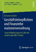 Geschäftsleiterpflichten und Finanzinformationenverordnung - Johannes Gruber