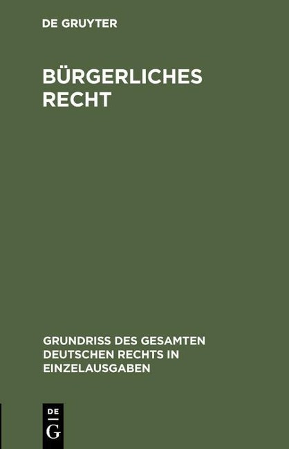 Bürgerliches Recht - 