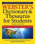Cover-Bild zum Titel 'Webster's Dictionary & Thesaurus for Students with Full-Color World Atlas, Third Edition' von ''