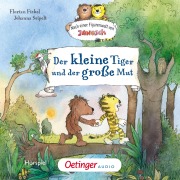 Cover-Bild zum Titel 'Nach einer Figurenwelt von Janosch. Der kleine Tiger und der große Mut' von 'Florian Fickel'
